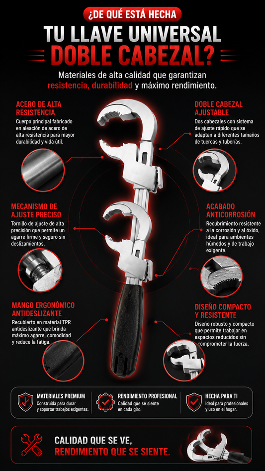 LLAVE UNIVERSAL PLOMERIA
