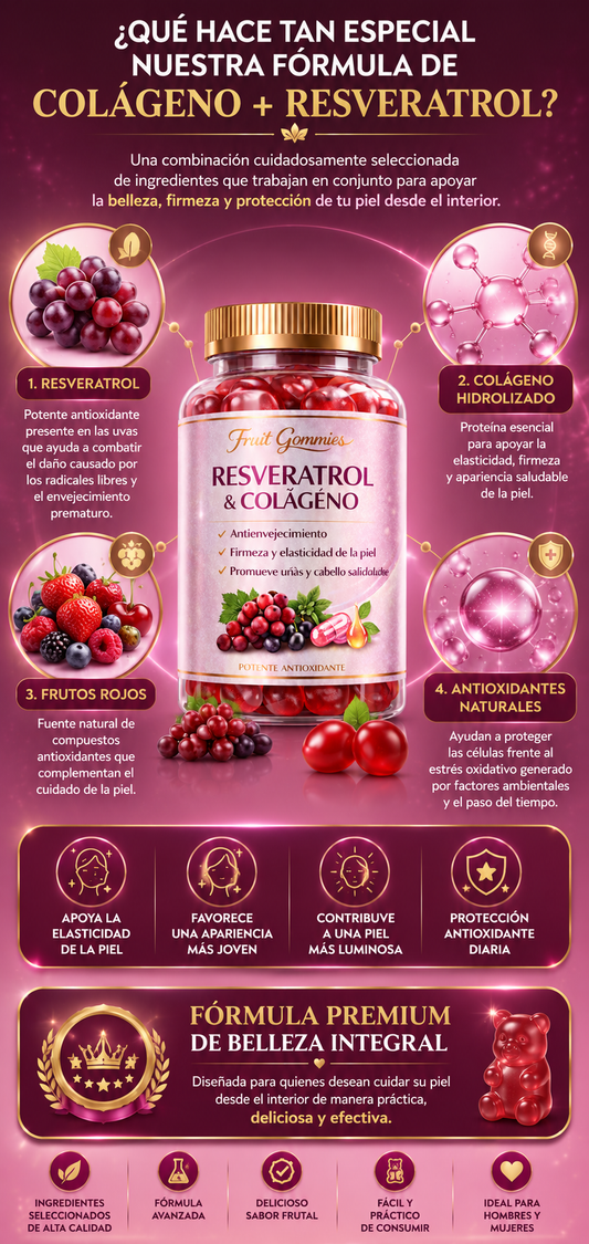 GOMITAS DE COLAGENO Y RESVERATROL