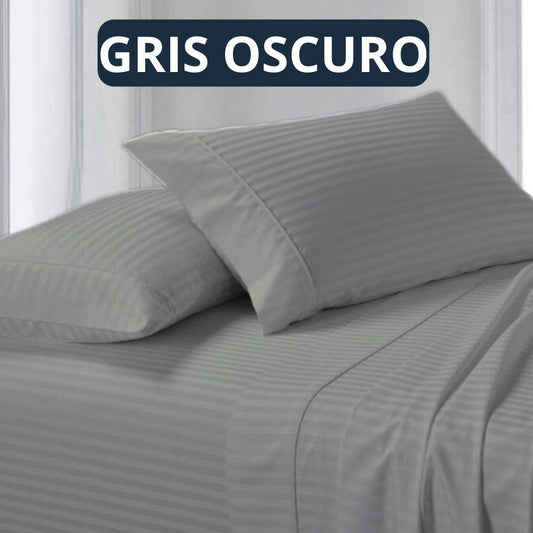Sábanas Egipcias de Algodón‑Poliéster 600 Hilos + Fundas gratis✨
